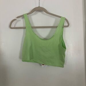 Topshop Lime Green Crop Top